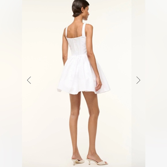 STAUD Landscape Dress White - Picture 3 of 11